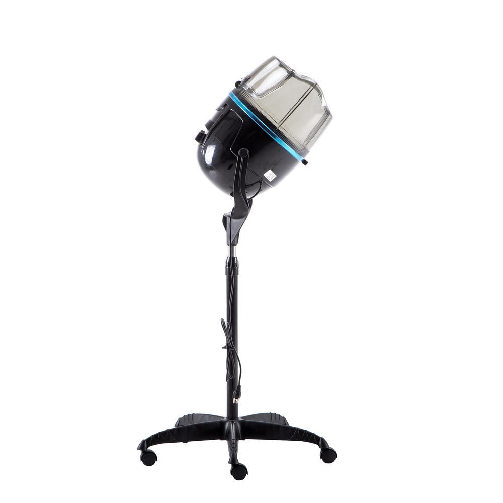 BarberPub Adjustable Hooded Floor Hair Dryer Stand Up Rolling Base w/ Wheels  Salon Equipment