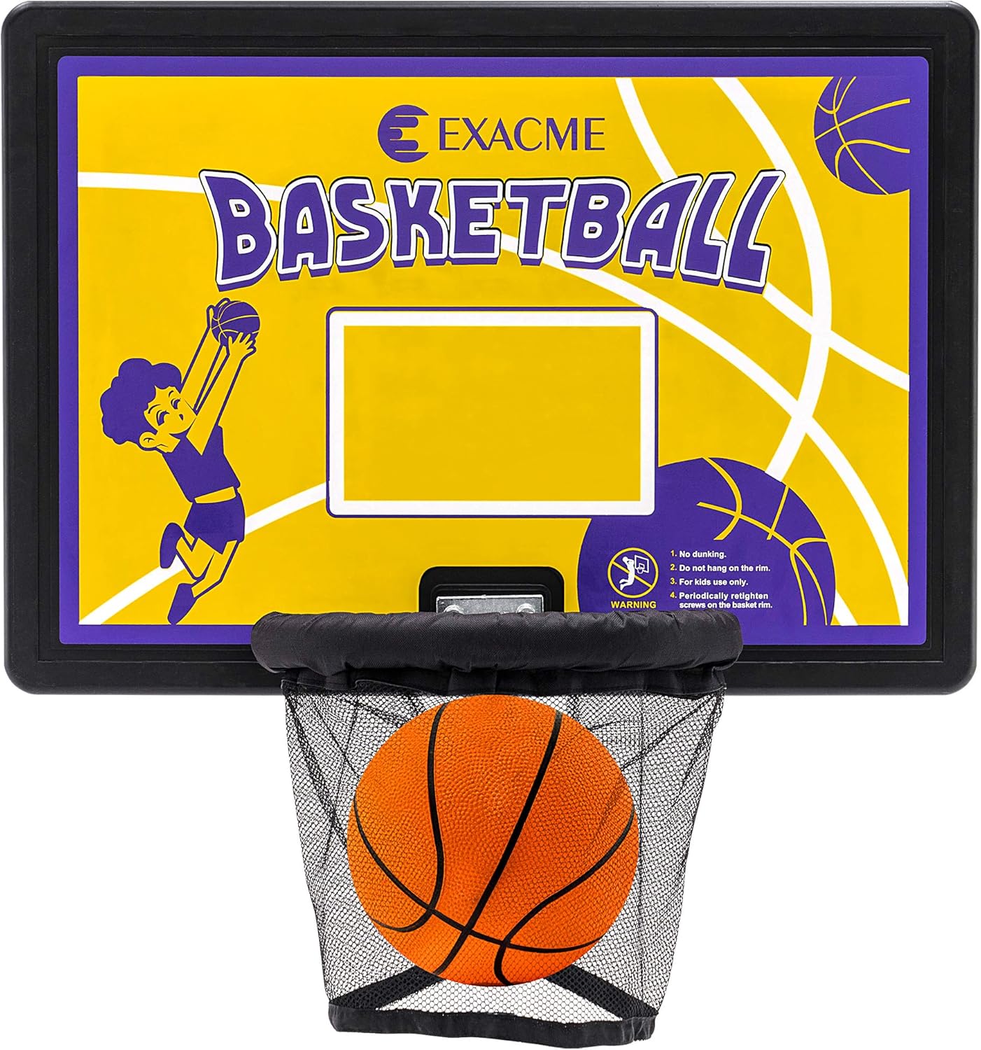 EXACME Exacme Trampoline Rectangular Basketball Hoop, Fit Straight