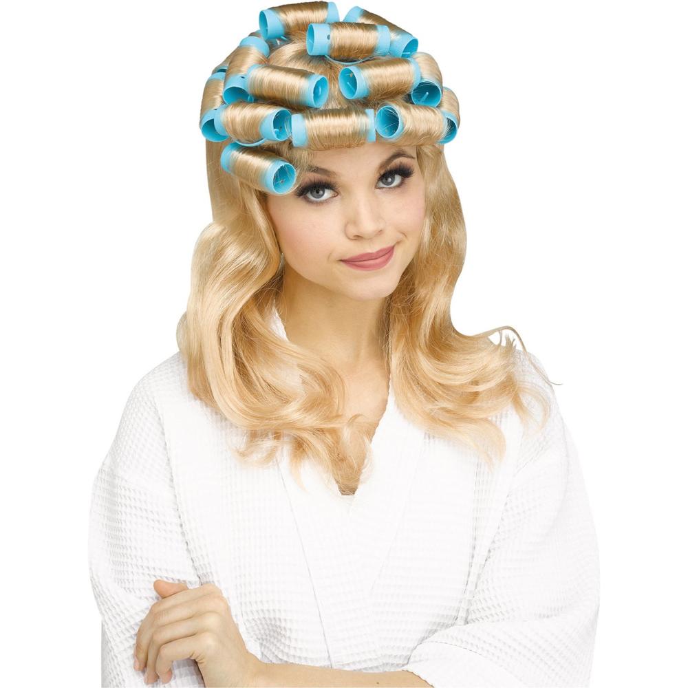 Mypartyshirt Blonde Women S Curlers Wig Rollers Costume 50s