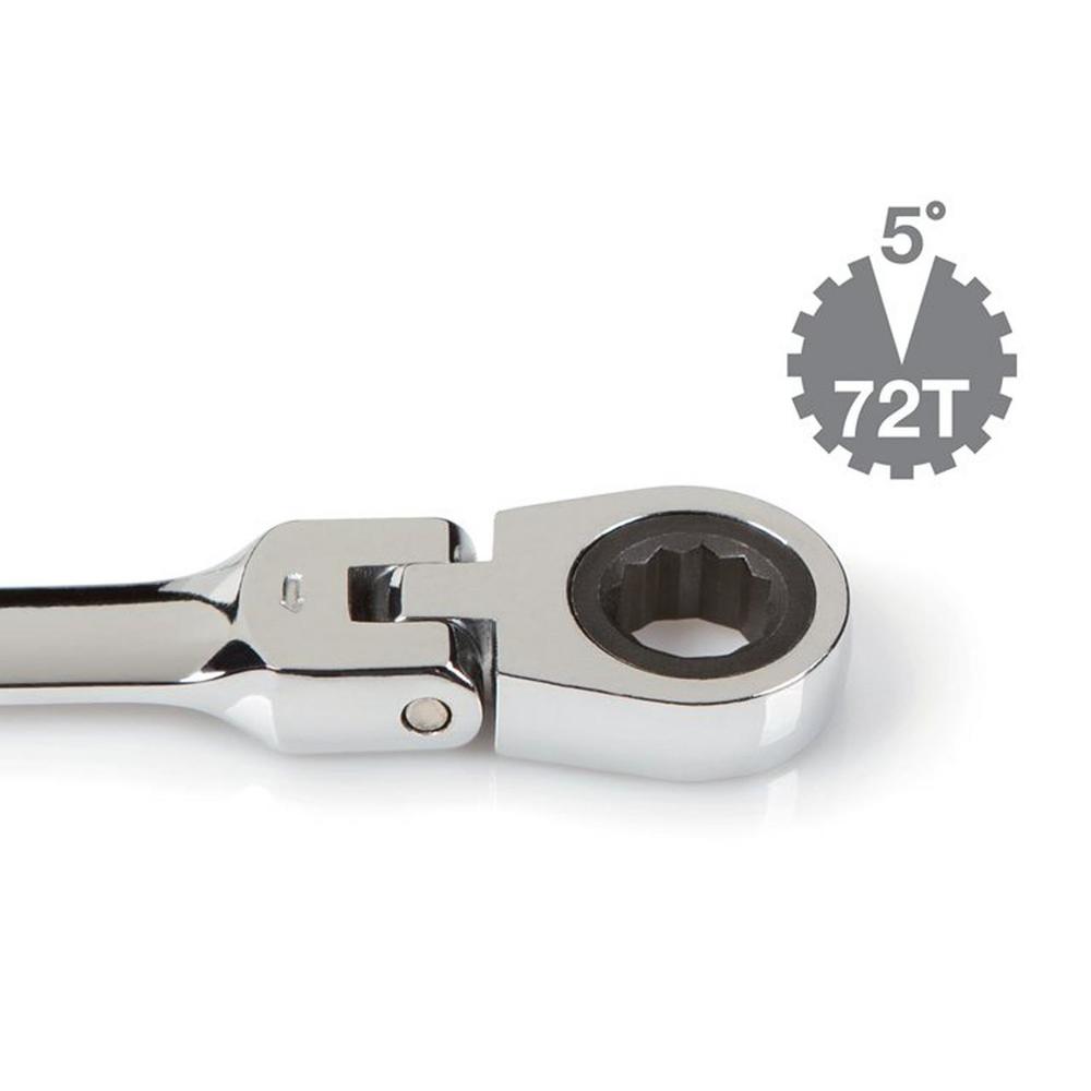 mobarel - 9/16 in Flex-Head Combination Ratcheting Wrench