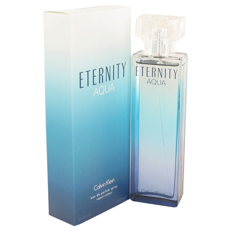 Calvin Klein Eau De Parfum Spray 3.4 Oz Eternity Aqua Perfume By Calvin Klein For Women