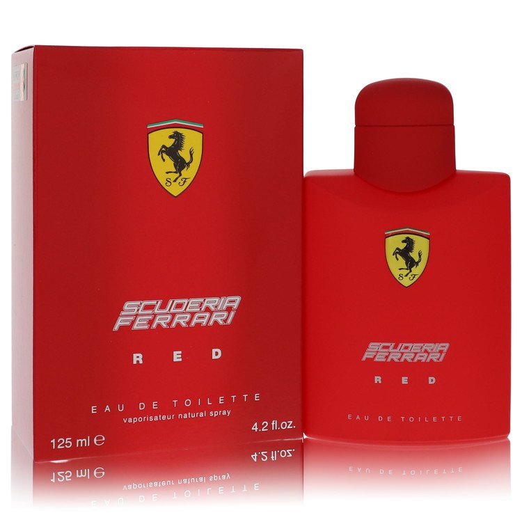 Ferrari Eau De Toilette Spray 4.2 Oz Ferrari Scuderia Red Cologne By Ferrari For Men