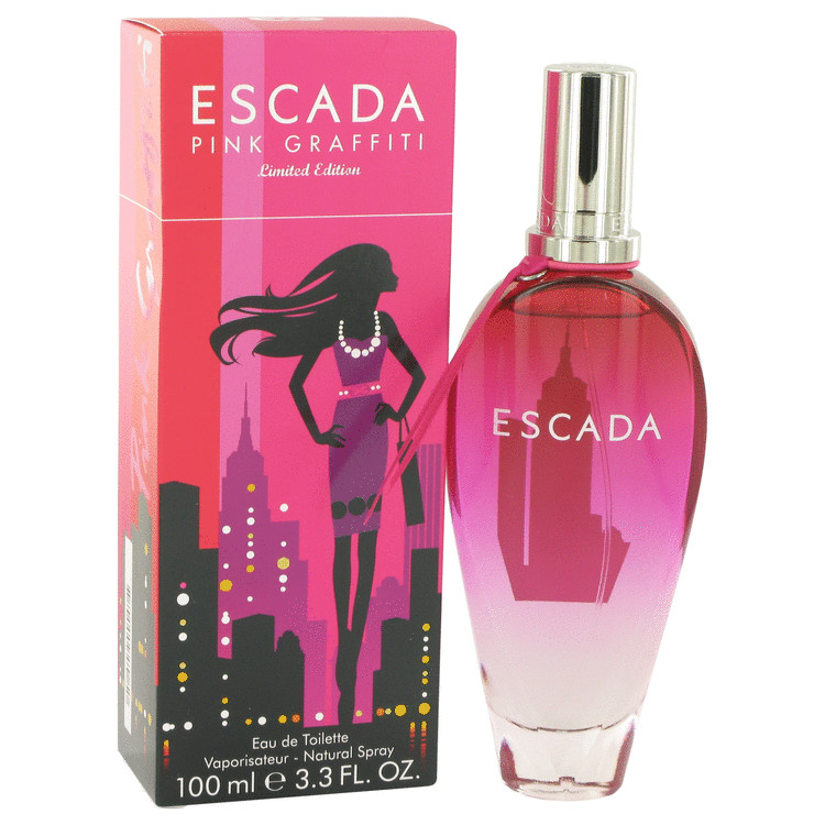 Escada Eau De Toilette Spray 3.3 Oz Escada Pink Graffiti Perfume By Escada For Women