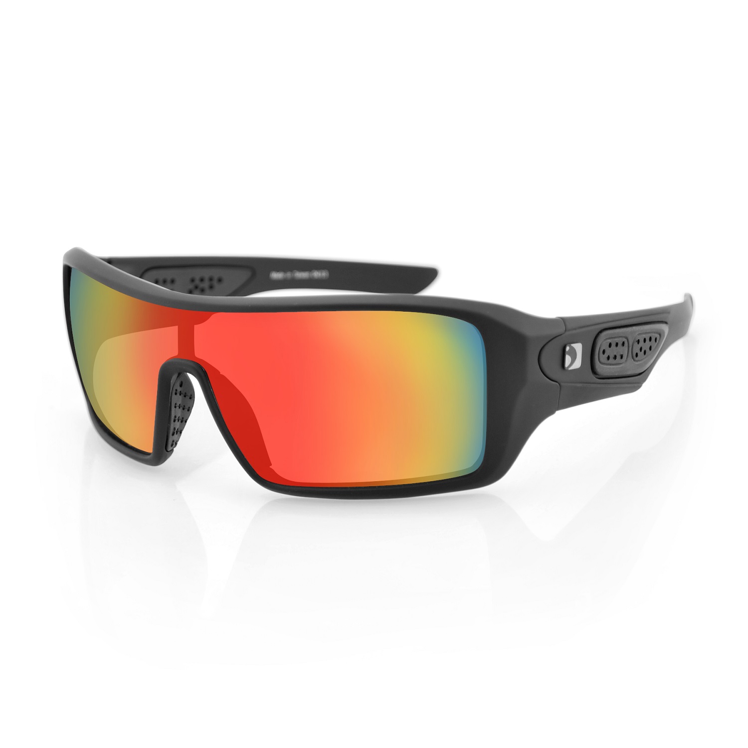Bobster Paragon Sunglasses-matte Black-red Mirror Lenses - Epar001