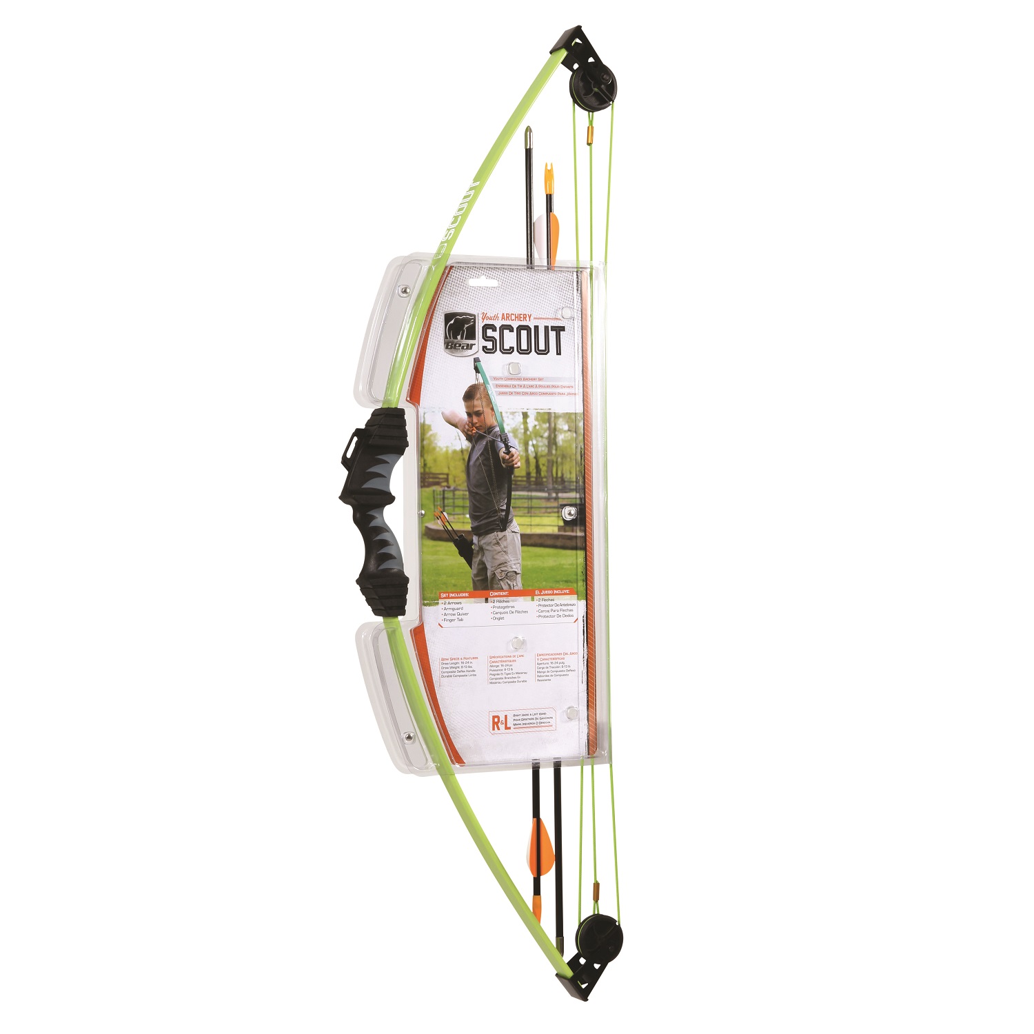Bear Archery Scout Bow Set Flo Green - Ays6000gr