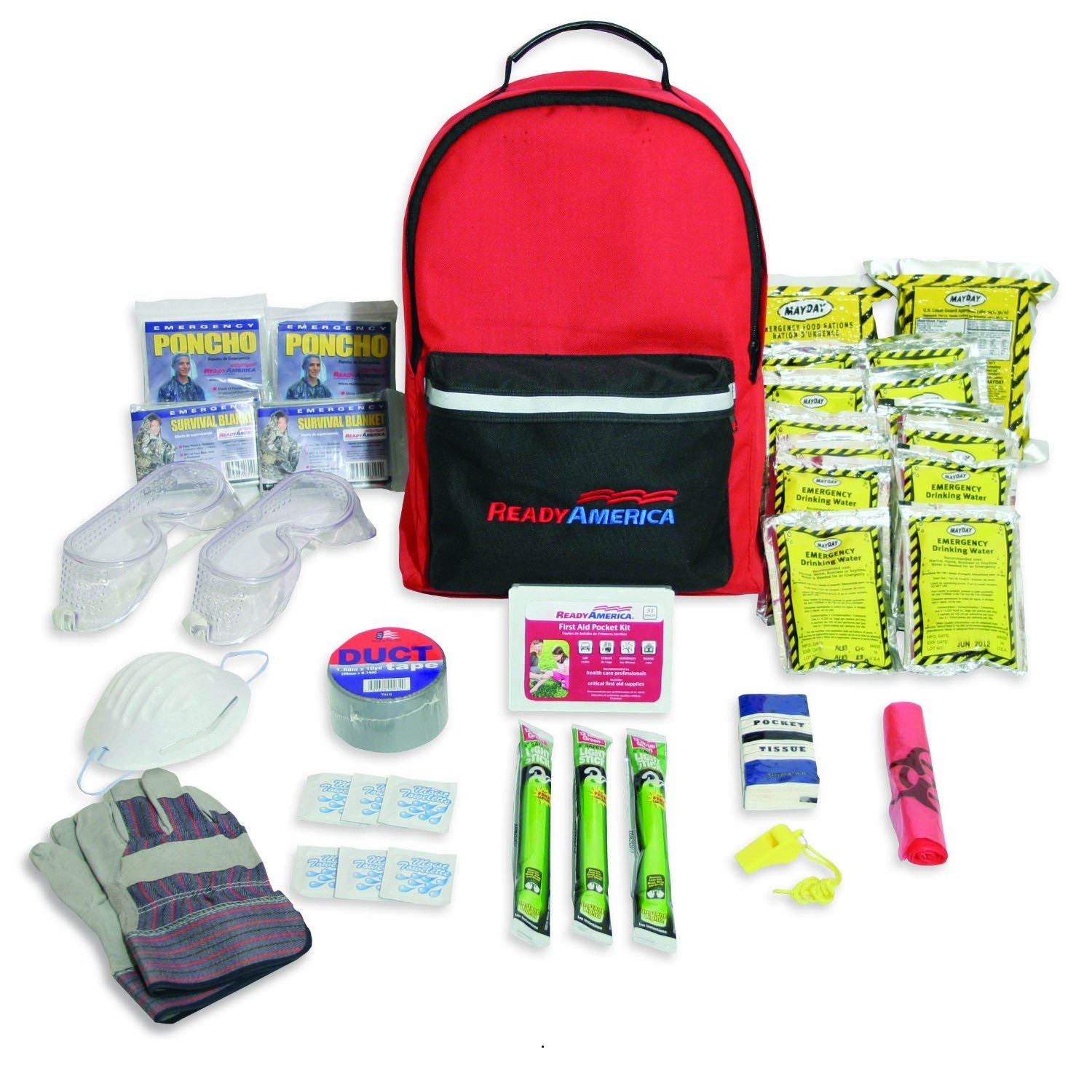 Ready America 2 Person Tornado Survival Kit-3 Day Pack - 70287