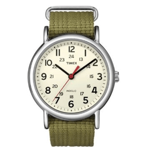 Timex Weekender N Reg; Slip-thru Watch - Olive Green