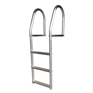Dock Edge 2073-F Fixed Eco - Weld Free Aluminum 3-Step Dock Ladder