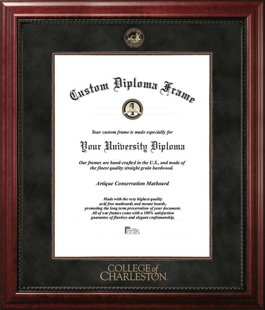 Campus Images SC998EXM-1620 20 x 16 in. College of Charleston Executive Diploma Mahogany Frame