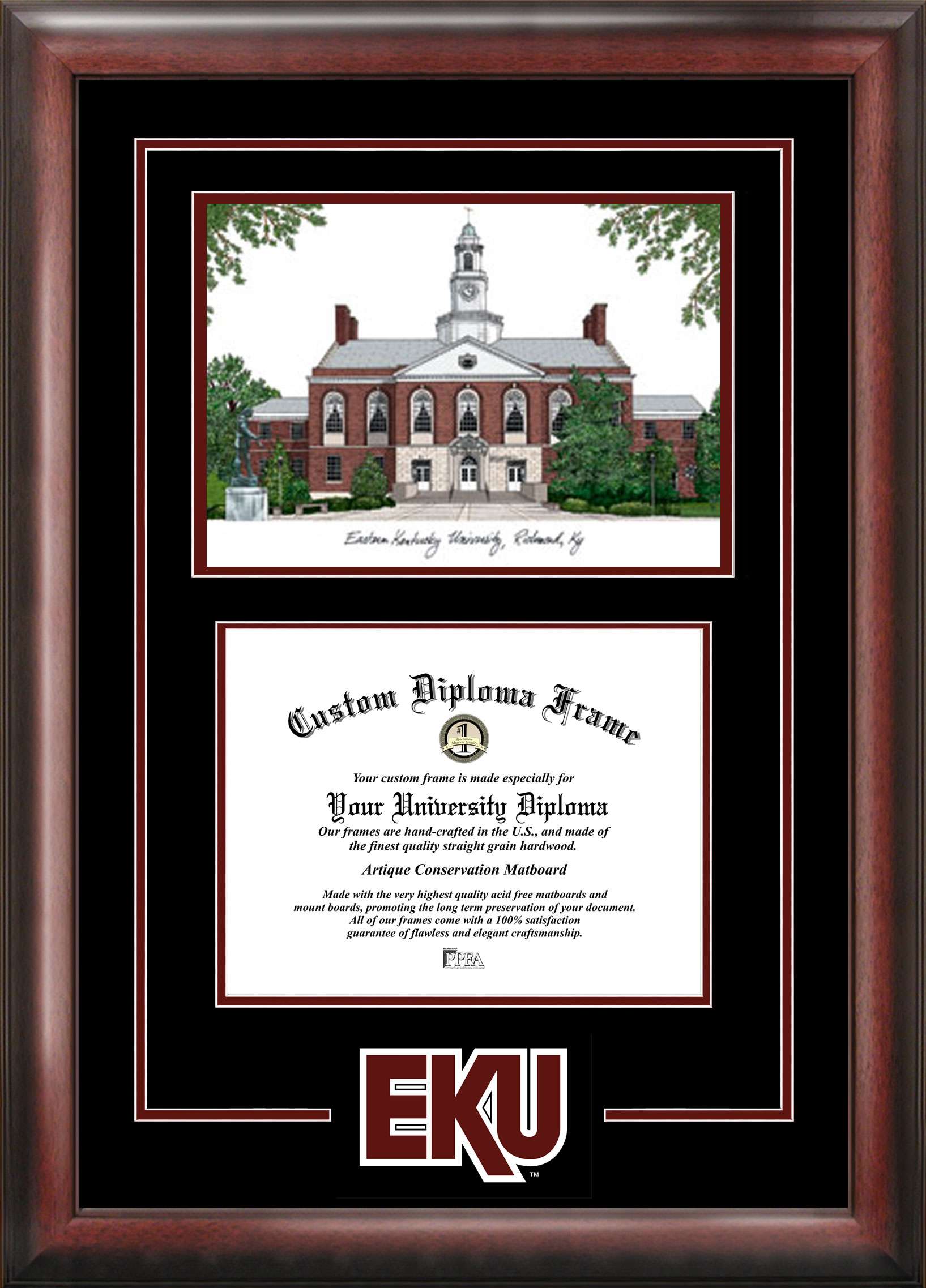 Campus Images Eastern Kentucky University 11w X 8.5h Spirit Graduate Diploma Frame