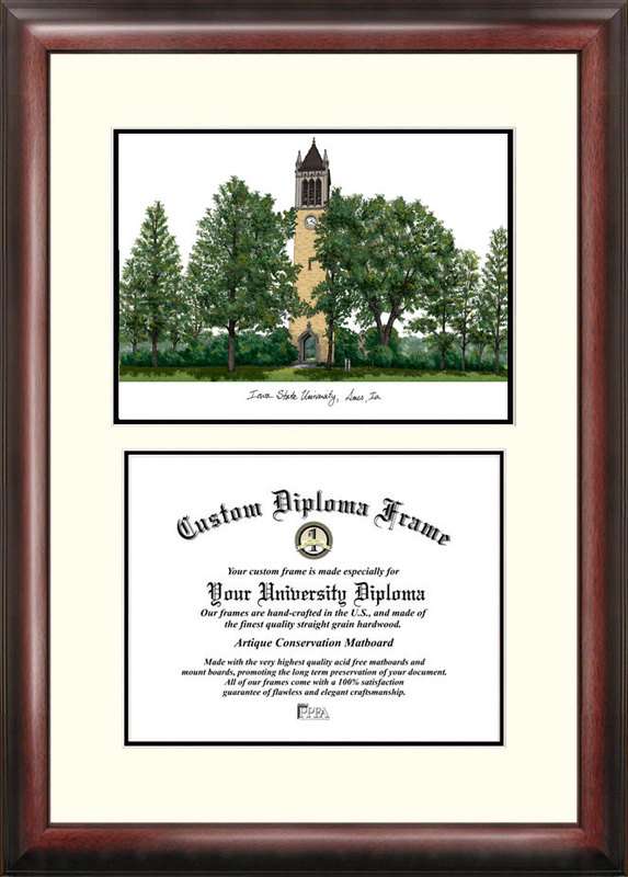 Campus Images Iowa State University 11w X 8.5h Scholar Diploma Frame