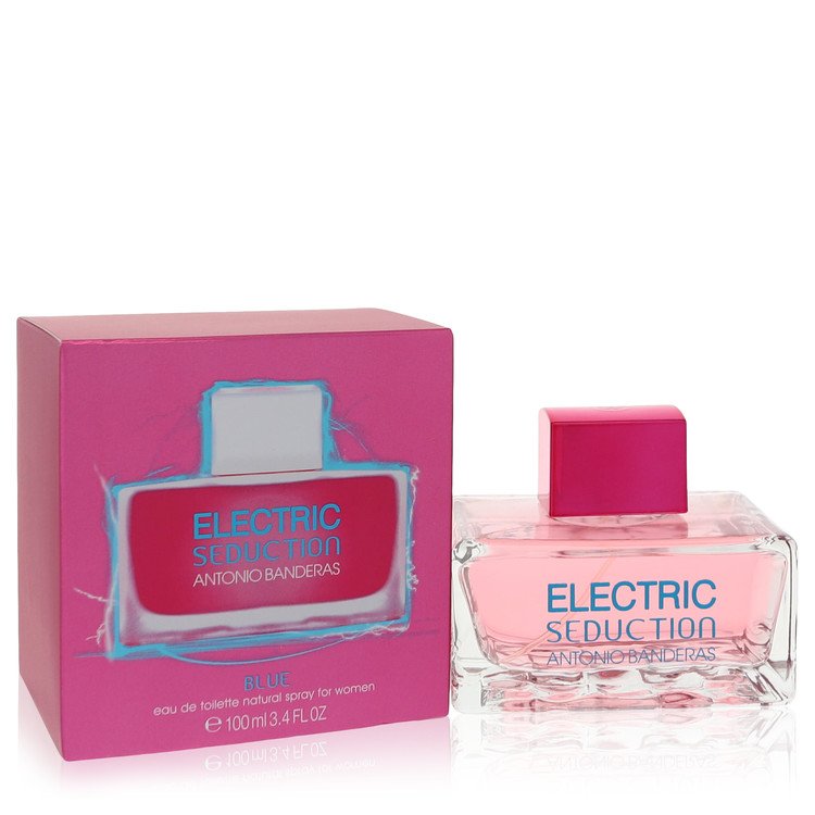 Antonio Banderas Eau De Toilette Spray 3.4 Oz Electric Seduction Blue Perfume By Antonio Banderas For Women
