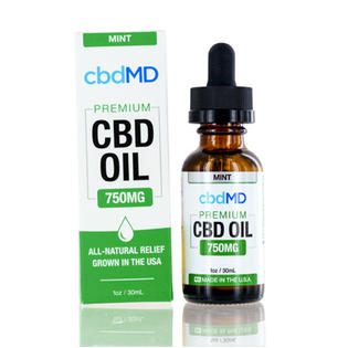 cbd MD Cbdmd/cbd Oil Tincture Drops (mint) 750 Mg 1 Oz