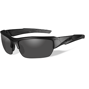 Wiley X Valor Black Ops Sunglasses - Smoke Grey Lens - Matte Black Frame
