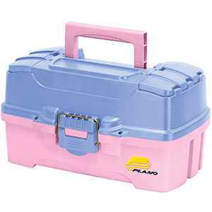 Plano Two-tray Tackle Box W/dual Top Access - Periwinkle/pink