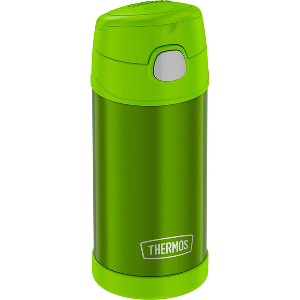 Thermos Funtainer N Reg; Stainless Steel Insulated Green Water Bottle W/straw - 12oz