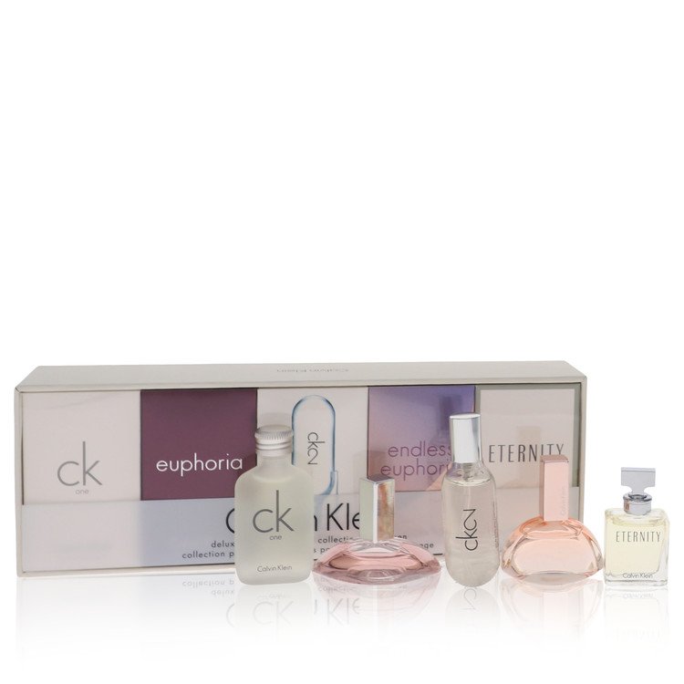 Calvin Klein Gift Set -- Deluxe Fragrance Collection Includes Ck One, Euphoria, Ck 2, Endless Euphoria And Eternity Ck One Perfume By Calvin 