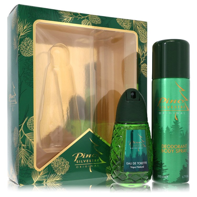 Pino Silvestre Gift Set -- 4.2 Oz Eau De Toiette Spray Plus 6.7 Oz Body Spray Pino Silvestre Cologne By Pino Silvestre For Men