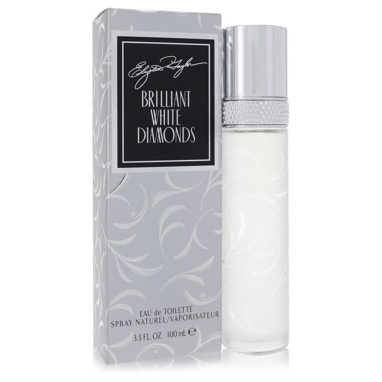 Elizabeth Taylor Eau De Toilette Spray 3.3 Oz White Diamonds Brilliant Perfume By Elizabeth Taylor For Women