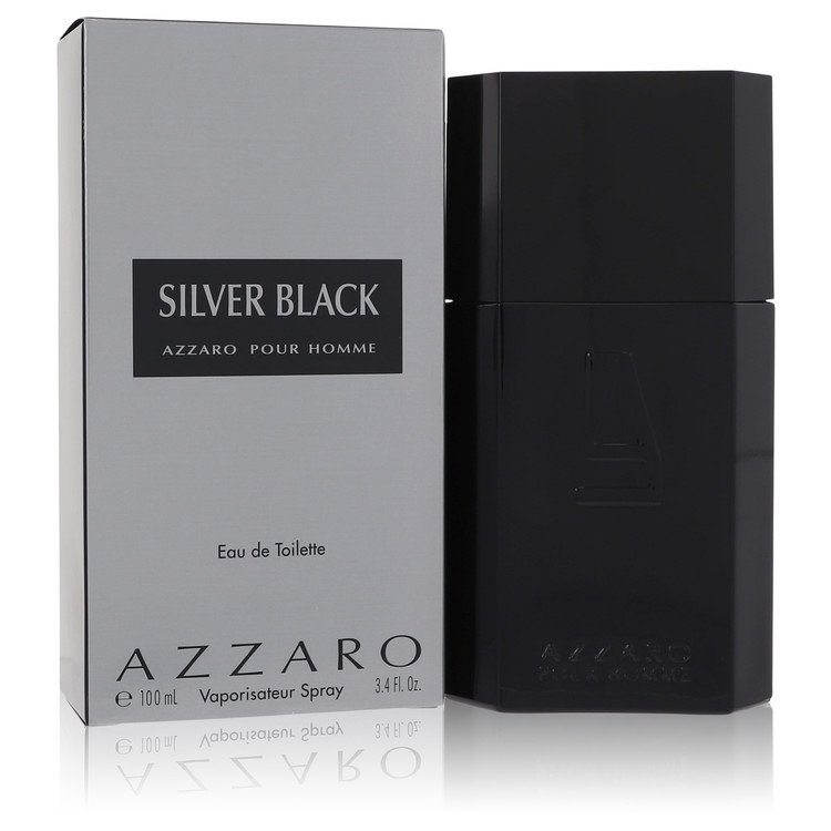 Azzaro Eau De Toilette Spray 3.4 Oz Silver Black Cologne By Azzaro For Men