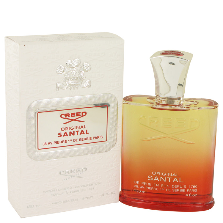 Creed Eau De Parfum Spray 4 Oz Original Santal Cologne By Creed For Men