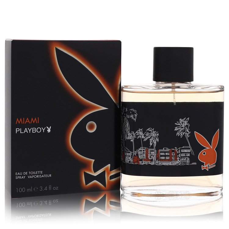 Playboy Eau De Toilette Spray 3.4 Oz Miami Playboy Cologne By Playboy For Men