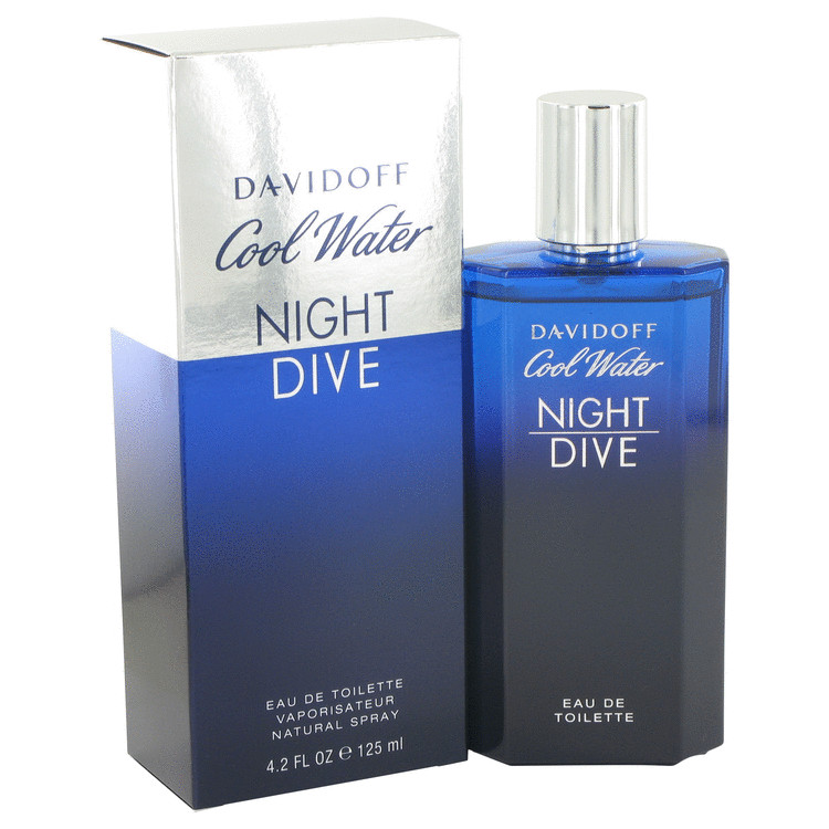 Davidoff Eau De Toilette Spray 4.2 Oz Cool Water Night Dive Cologne By Davidoff For Men