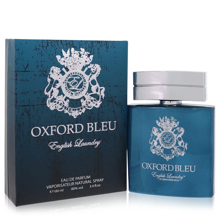English Laundry Eau De Parfum Spray 3.4 Oz Oxford Bleu Cologne By English Laundry For Men