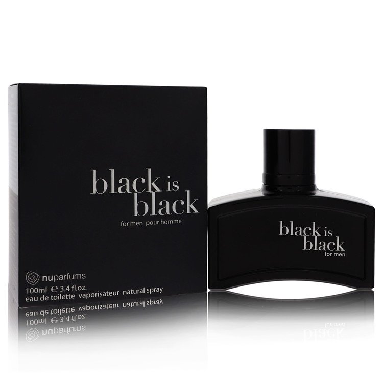 NU Parfums Eau De Toilette Spray 3.4 Oz Black Is Black Cologne By Nu Parfums For Men
