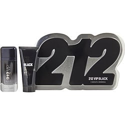 Carolina Herrera 212 Vip Black 2 Pcs Set For Men: 3.4 Eau De Parfum Spray + 3.4 Shower Gel (hard Box)