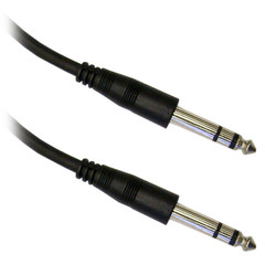 CableWholesale 1/4 Inch Stereo Audio Patch Cable, 1/4 Male, 15 Foot