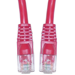 CableWholesale Cat6 Red Ethernet Crossover Cable, Snagless/molded Boot, 7 Foot
