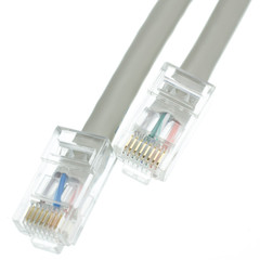 CableWholesale Cat5e Gray Ethernet Patch Cable, Bootless, 5 Foot