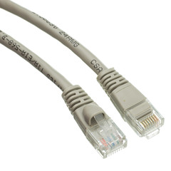 CableWholesale Cat6 Gray Ethernet Patch Cable, Snagless/molded Boot, 4 Foot