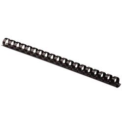 Fellowes Plastic Comb Bindings, 1/2" Diameter, 90 Sheet Capacity, Black, 100/Pack