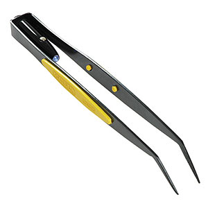General Tools Lighted Tweezer W/ Bent Tip, 6.5in Length