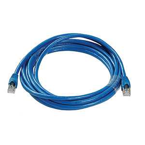 Ziotek CAT6a, Stp Patch Cable, W/ Boot 14ft, Blue