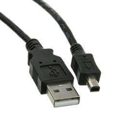 CableWholesale Mini 4 Pin Usb 2.0 Cable, Black, Type A Male To 4 Pin Mini-b Male, 6 Foot