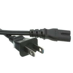 CableWholesale Notebook/laptop Power Cord, Nema 1-15p To C7, Non-polarized, 6 Ft