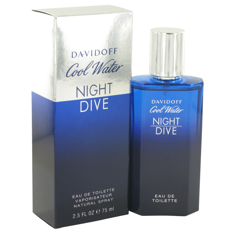 Davidoff Eau De Toilette Spray 2.5 Oz Cool Water Night Dive Cologne By Davidoff For Men