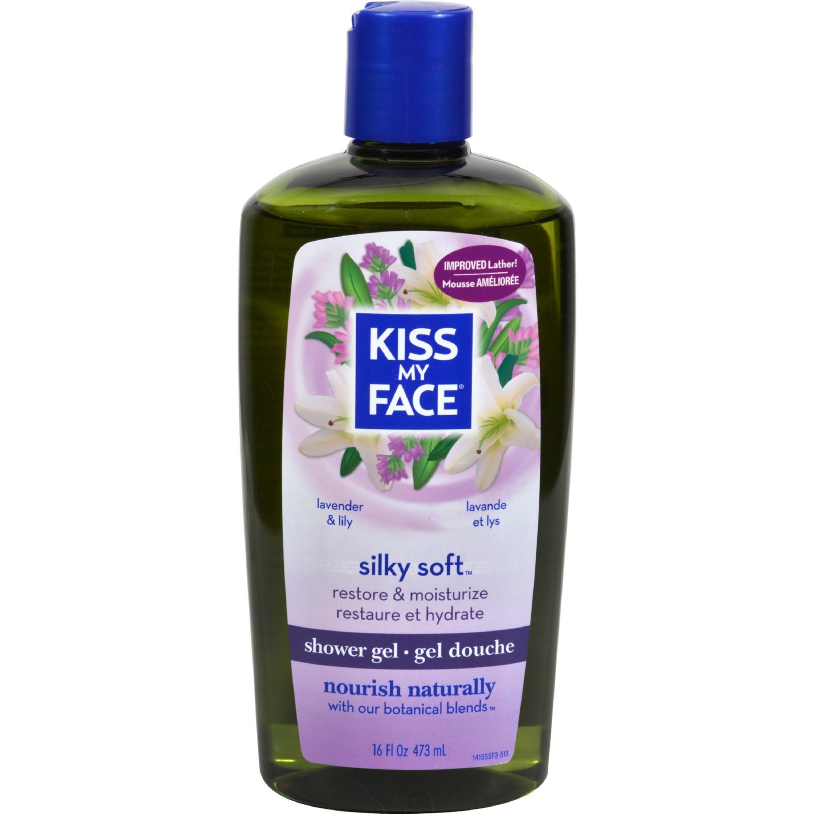 Kiss My Face Bath And Shower Gel Silky Soft Lavender And Lily - 16 Fl Oz