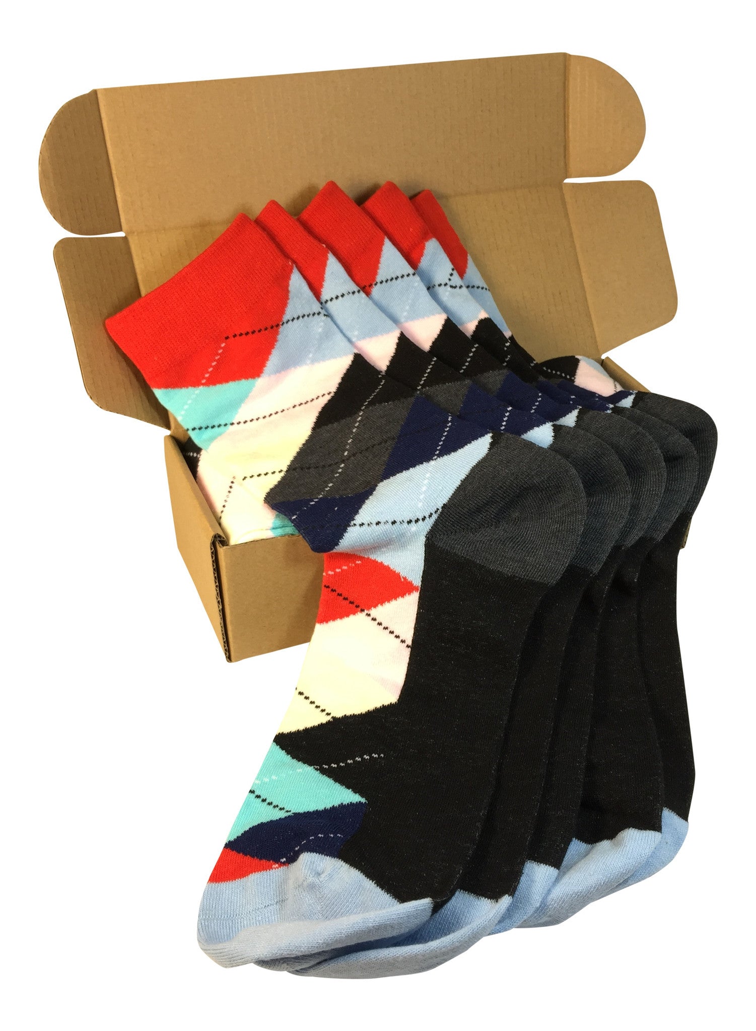 Modern Motif 5 Pair Groomsmen Wedding Party Socks Teal Peach Red Modern Motif 5 Pair Groomsmen Wedding Party Socks Teal Peach Red
