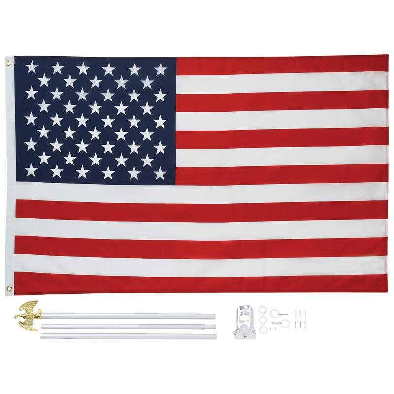 Maxam 5 N Apos; X 3 N Apos; United States Flag And Pole Kit - Non-sized Item