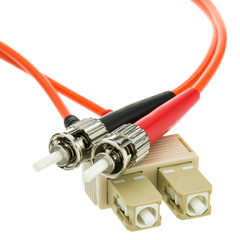 CableWholesale Sc/st Om1 Multimode Duplex Fiber Optic Cable, 62.5/125, 15 Meter (49.2 Foot)
