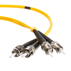 CableWholesale Fiber Optic Cable, St / St, Singlemode, Duplex, 9/125, 1 Meter (3.3 Foot)