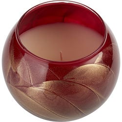 Cranberry Candle Globe The Inside Of This 4 In Polished Globe Is Painted With Wax To Create Swirls Of Gold And Rich Hues And Com