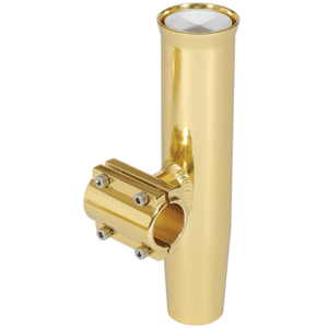 Lee'S Tackle Lee's Clamp-on Rod Holder - Gold Aluminum - Horizontal Mount - Fits 1.050" O.d. Pipe