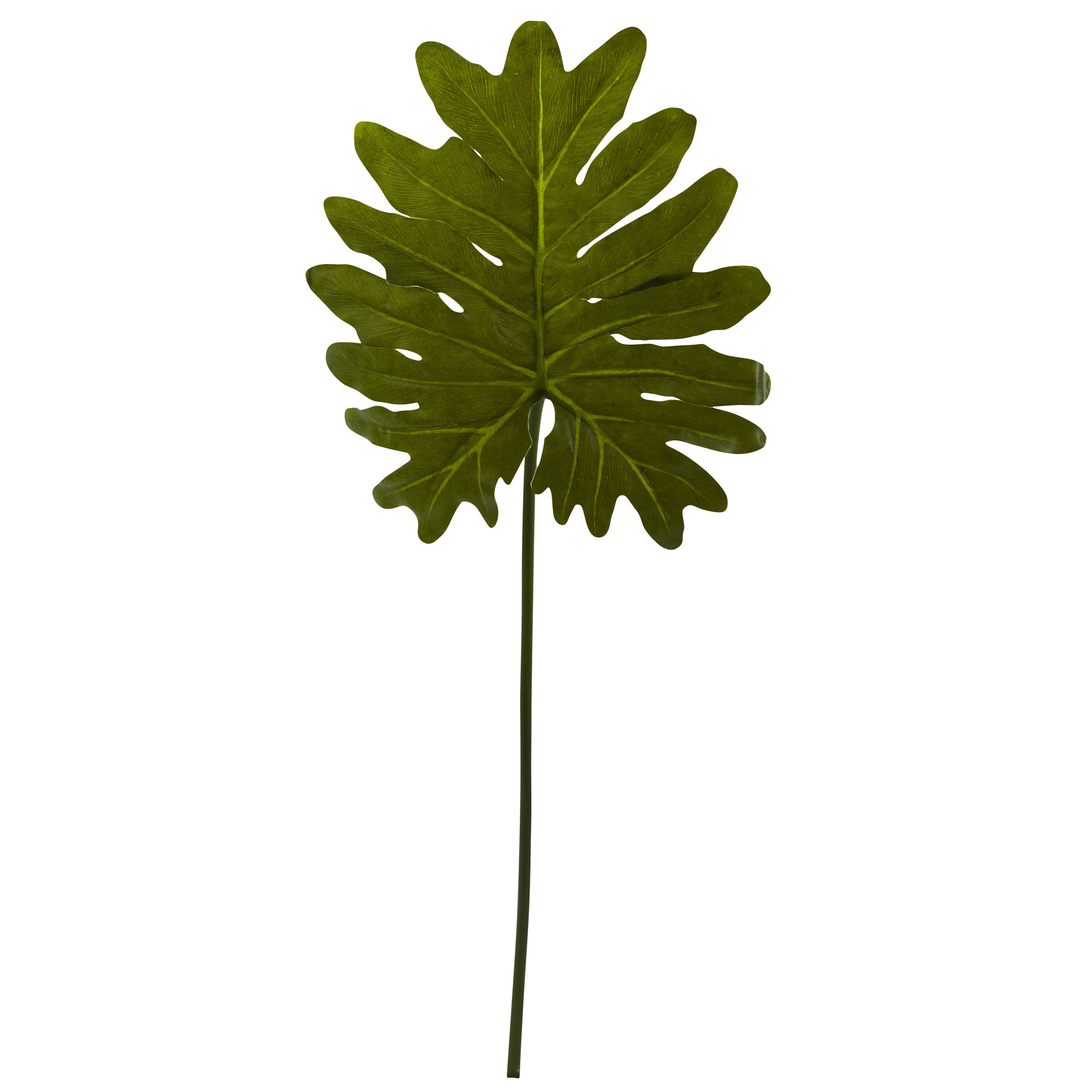 Nearly Natural Selloum Philo Single Leaf Stem (set Of 12)