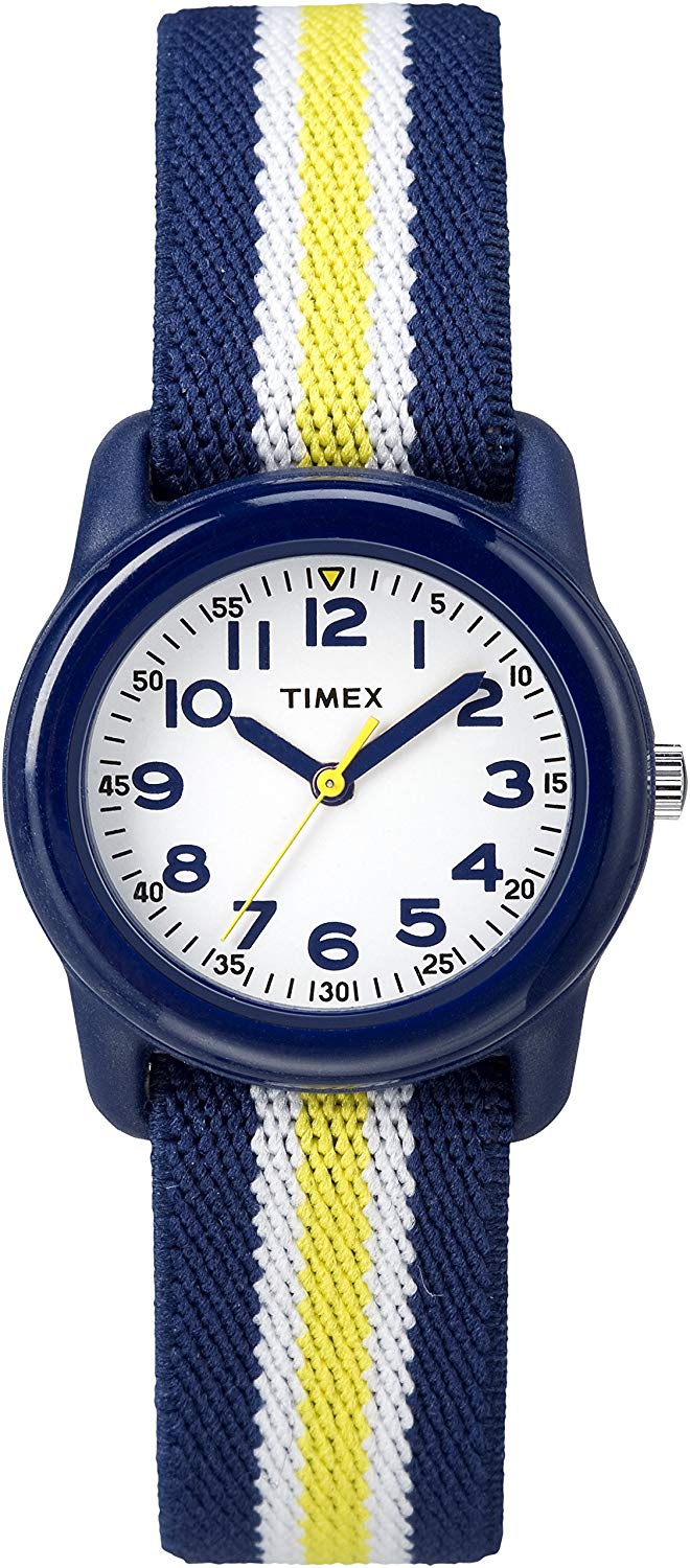 Timex Kids Analog Blue Yellow Elastic Watch