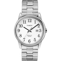 Timex TW2R584009J Mens Easy Reader -Tone Stainless Steel Expansion Band Watch, Silver